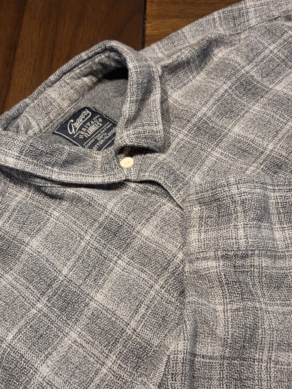 Grayers Heritage Flannel Plaid Button-Down Shirt 2XL